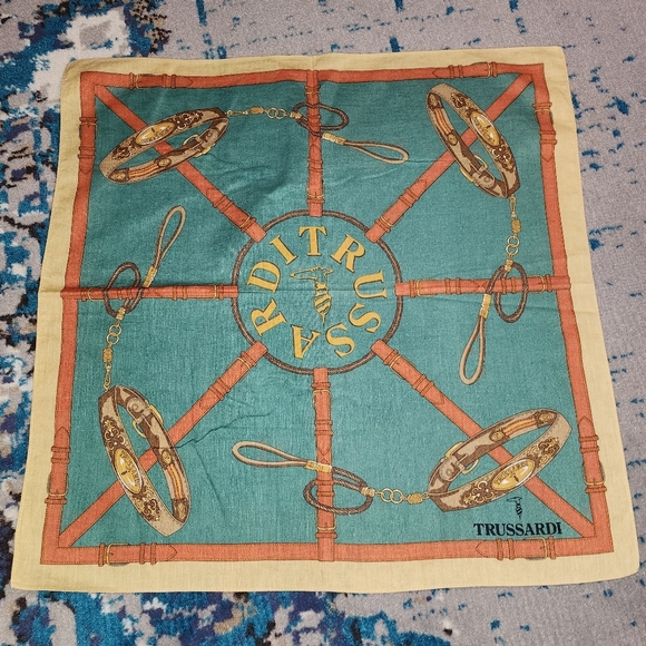 Trussardi Paris Handkerchief 20x20 inches - Picture 3 of 7